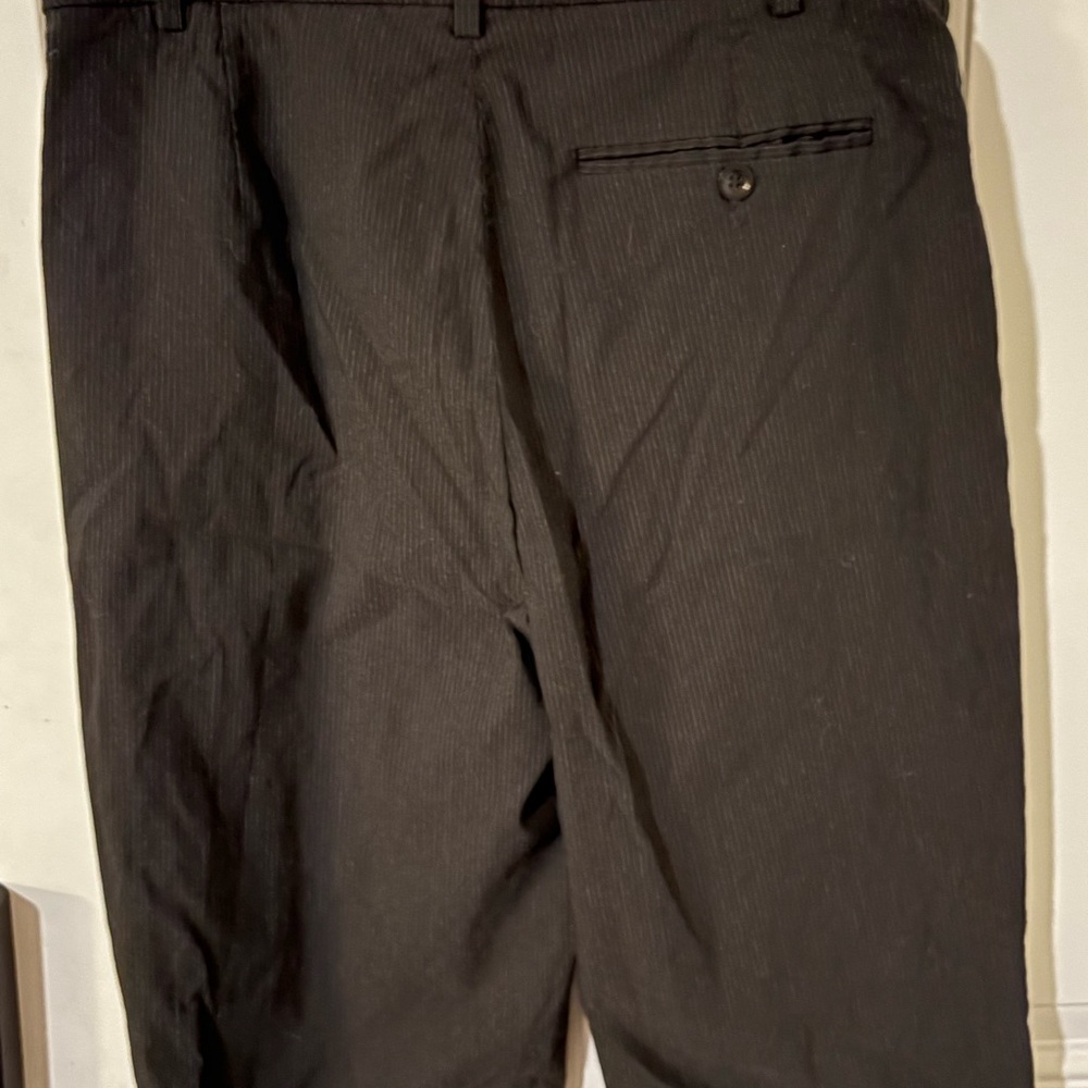 Banana Republic Black Pinstripe Flare Pants